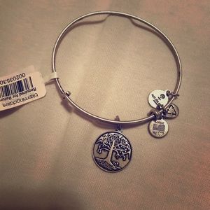 Alex and Ani Tree is Life Charm Bangle in Silver